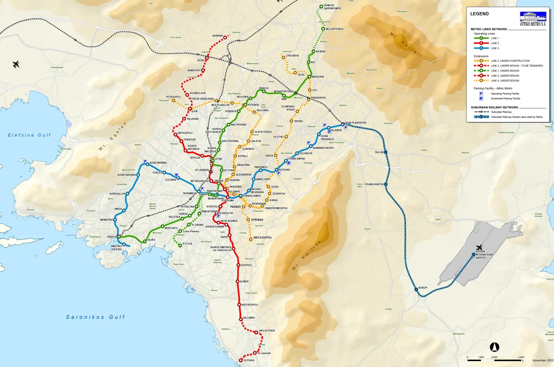 Metro Map with routes