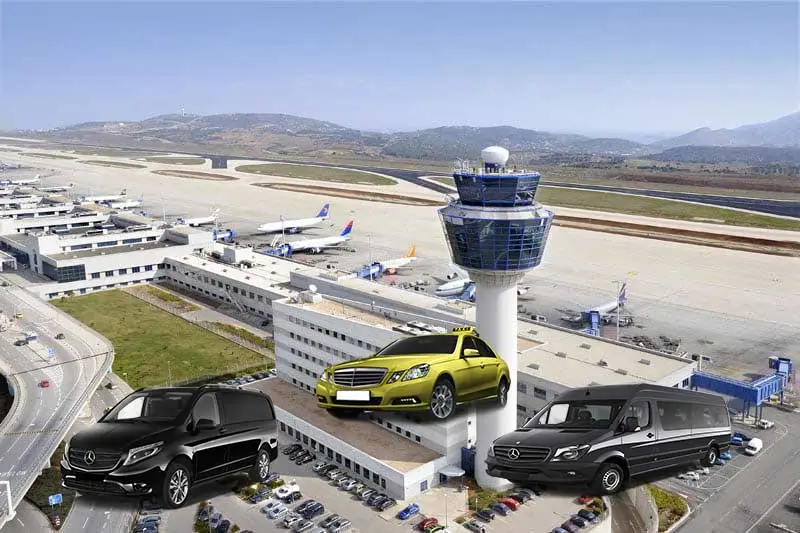 athens airport taxi minivan mini bus transfers