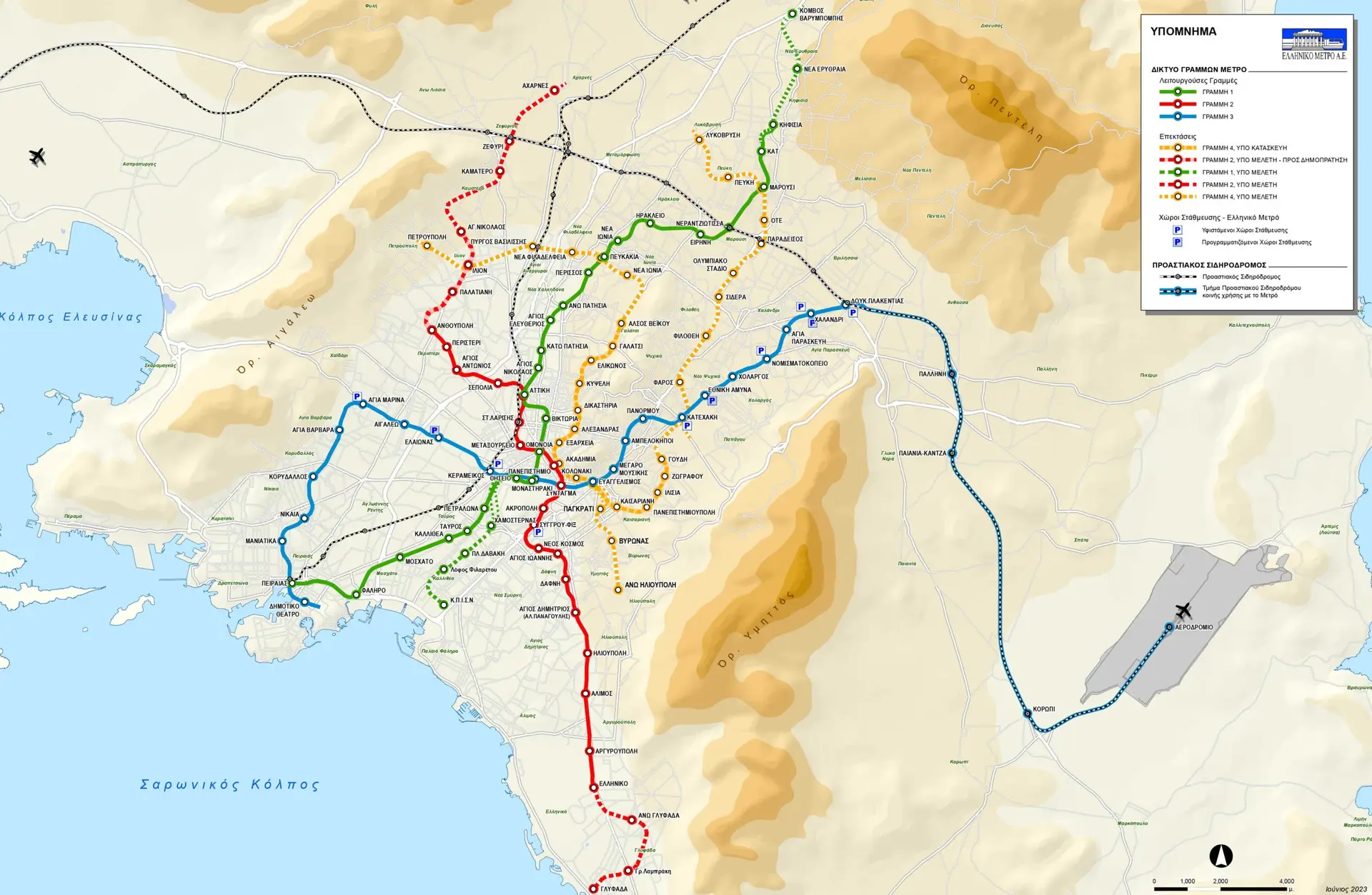 athens airport taxi maps of metro
