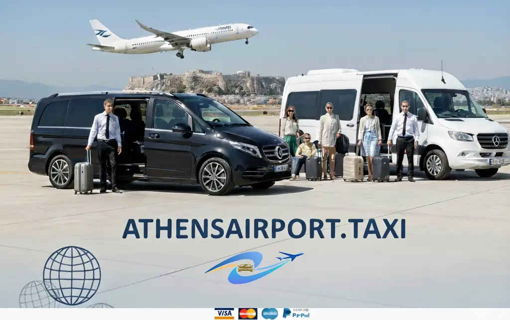 athens international airport taxi "minivan" "minibus"