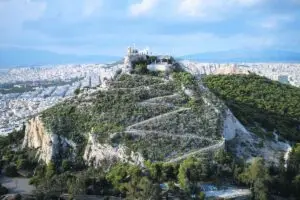 Blick auf den Lykabettus