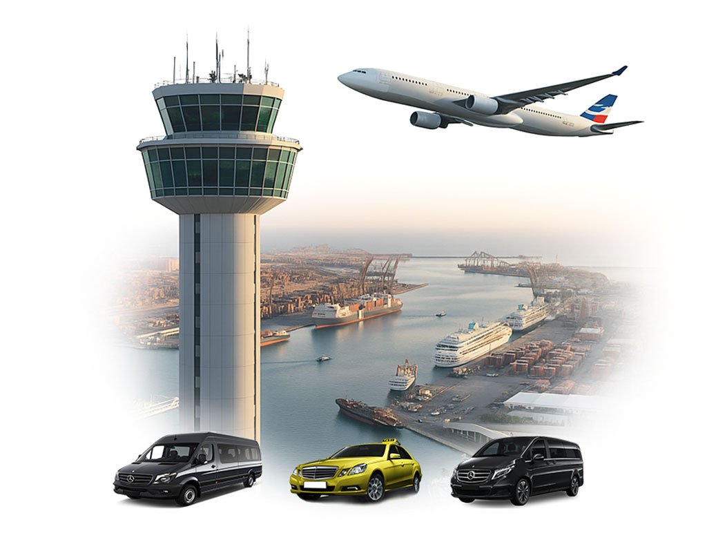 Transfert en taxi depuis l'aéroport d'Athènes